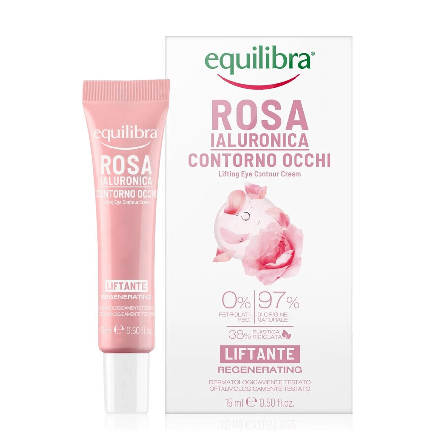 Coffret Equilibra Rosa, crème visage à la rose, 50 ml + crème pour les yeux, 15 ml