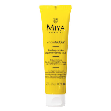 Miya Vitamin C Glow Set, Enzym-Peeling-Maske, 60 ml + Serum gegen Hyperpigmentierung, 30 ml