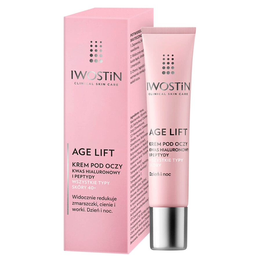 Iwostin Age Lift Set, Tagescreme, normale und Mischhaut, SPF 15, 50 ml + Augencreme, 15 ml + Anti-Falten-Serum, 30 ml