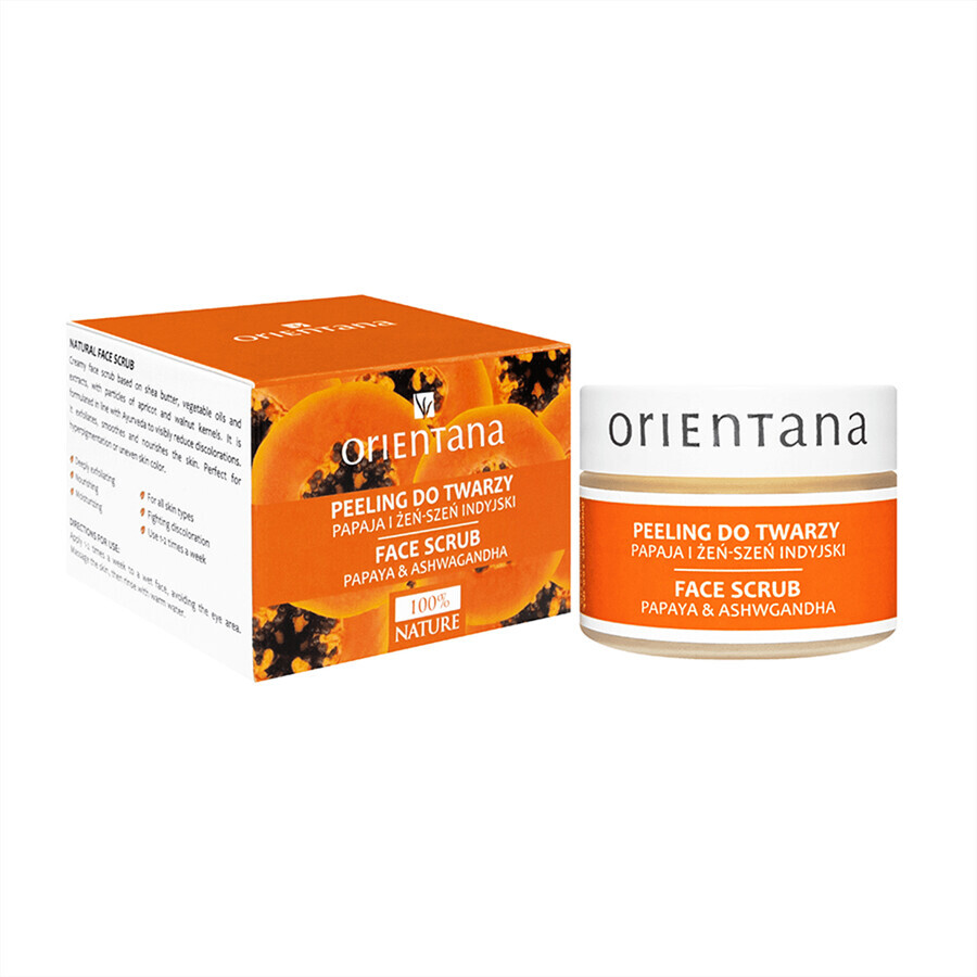 Orientana Energy Box Set, Gesichtspeeling, 50 g + Duftanhänger, Bangkok Energy