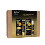 Set Tołpa Holistic, crema de contorno de ojos para reducir ojeras e hinchazón, 10 ml + sérum concentrado iluminador, 20 ml.