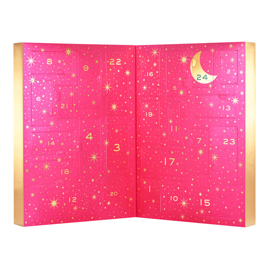 Set Nuxe, calendar de advent cu produse cosmetice, roz