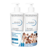 Bioderma Atoderm Intensive Baume set, loción emoliente calmante, pieles secas y atópicas, desde el nacimiento, 2 x 500 ml