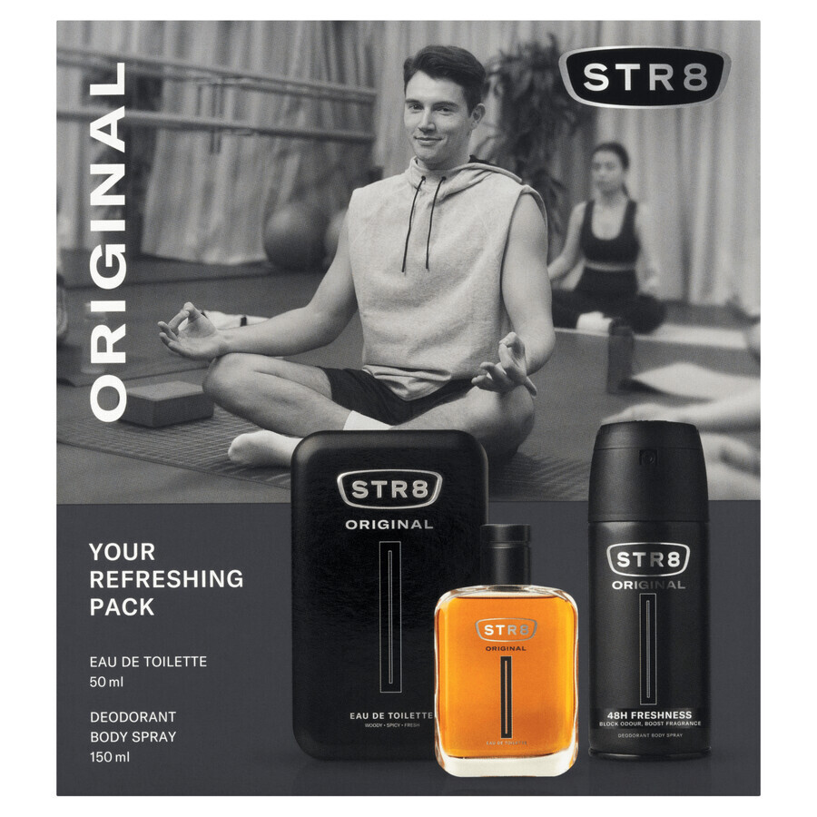 STR8 Set original, apă de toaletă, 50 ml + deodorant spray, 150 ml