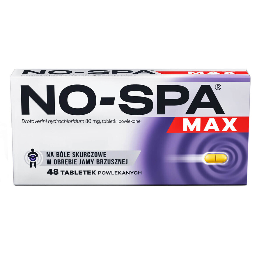 No-Spa Max 80 mg, 48 comprimate