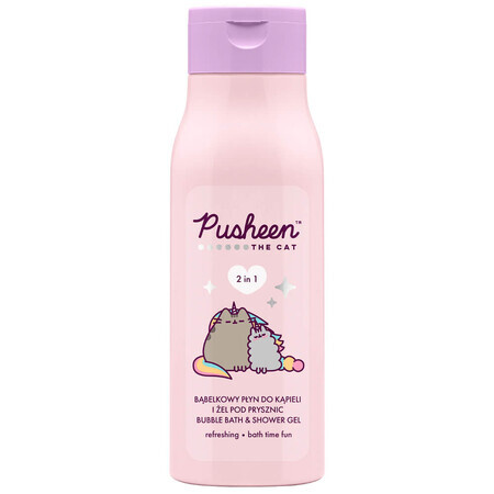 Pusheen, spumă de baie și gel de duș 2 în 1, 400 ml