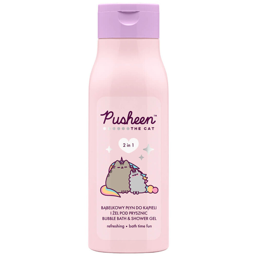 Pusheen, spumă de baie și gel de duș 2 în 1, 400 ml