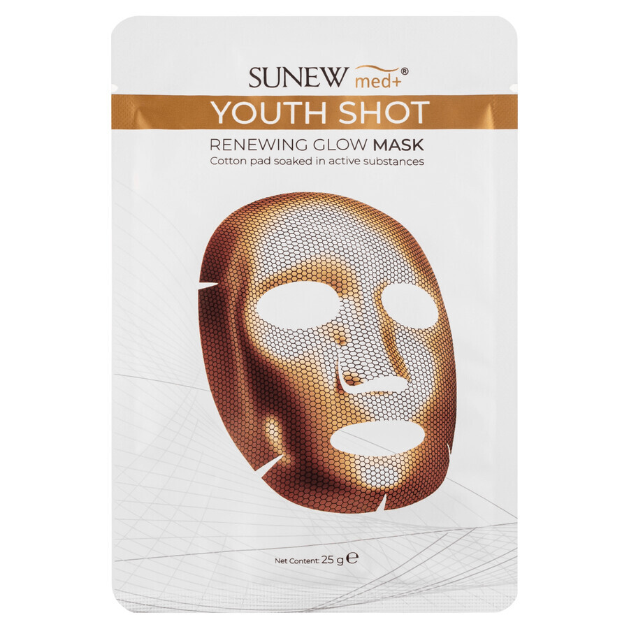 SunewMed+ Youth Shot, masque en feuille régénérant et éclaircissant, 1 pièce