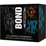 Bond Survival kit, aftershave, 100ml + deodorant, 150ml + spumă de ras, 50ml