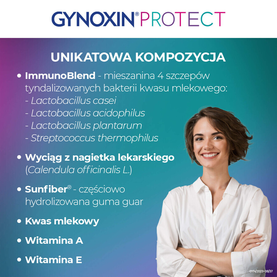 Gynoxin Protect, vaginale bolletjes, 10 eenheden