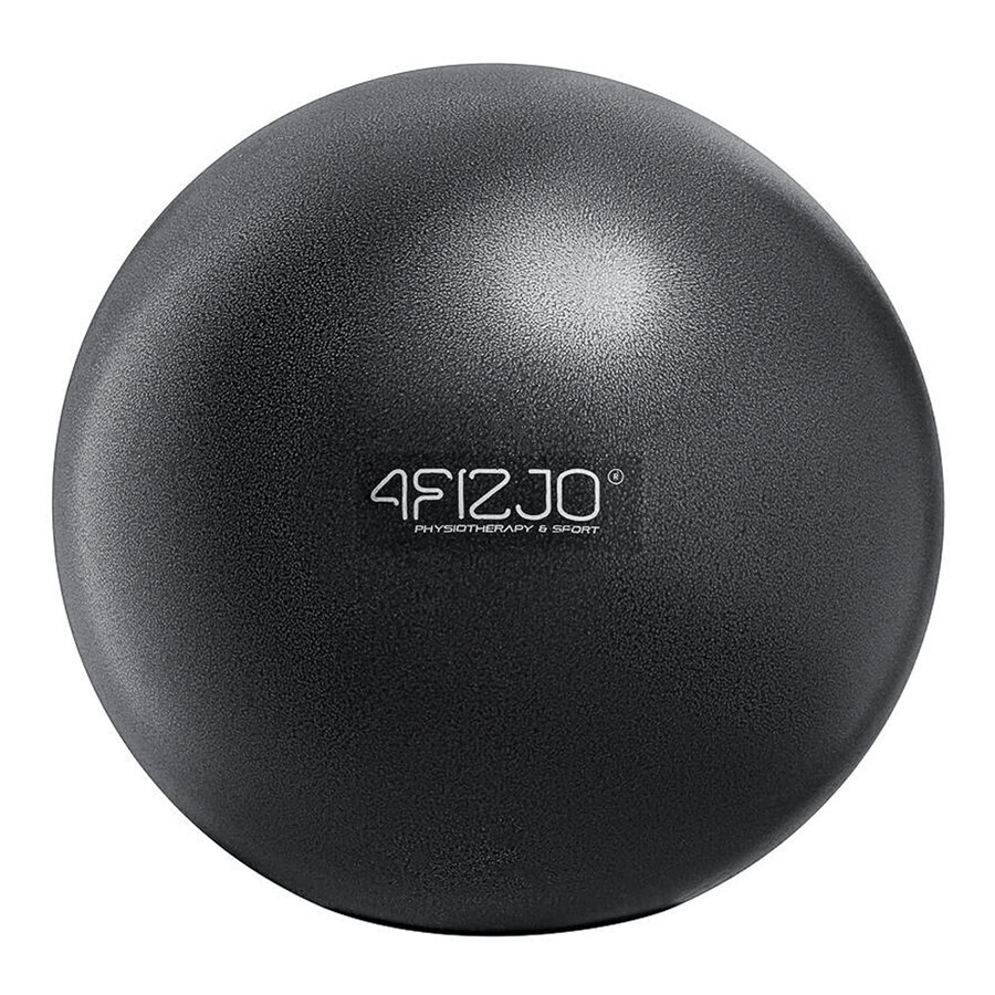 4Fizjo, Pilates ball, reabilitare, negru, 22 cm