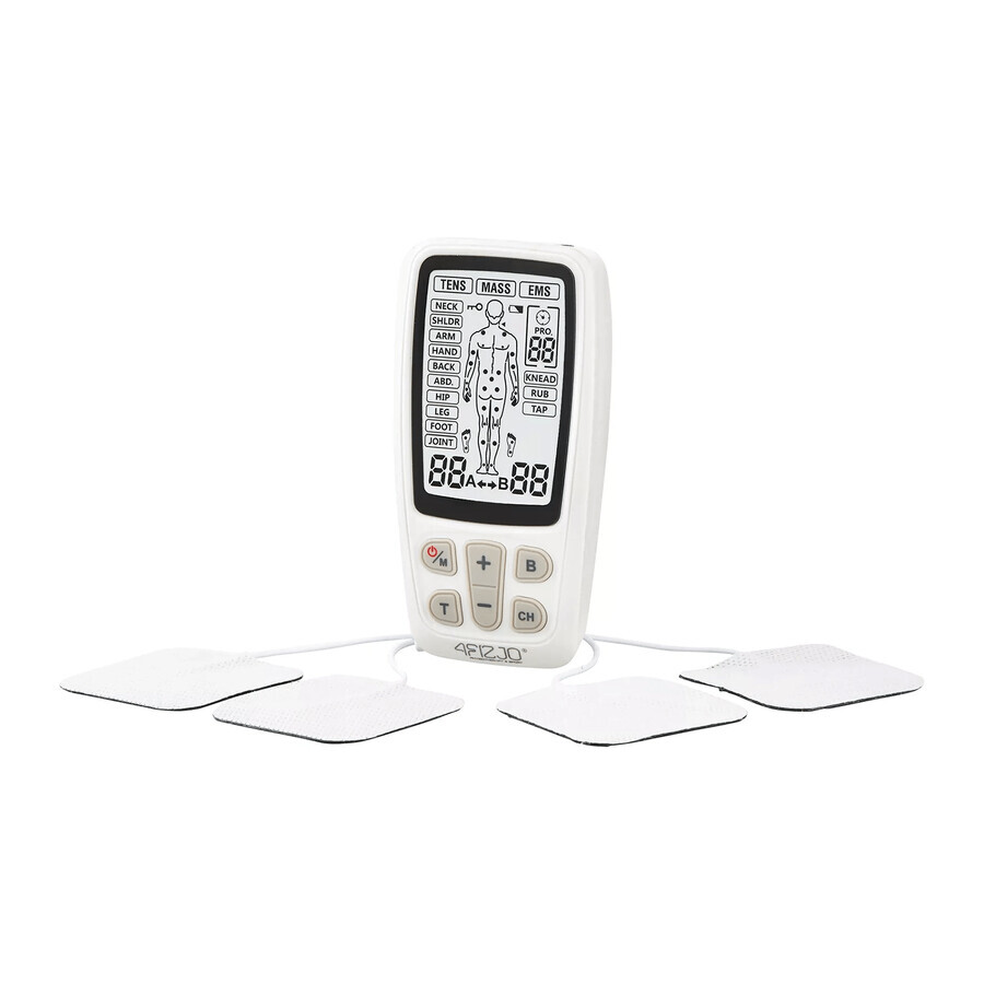 4Fizjo Combo Med +, 3-in-1 TENS, EMS, MASS electrostimulator, cu baterie