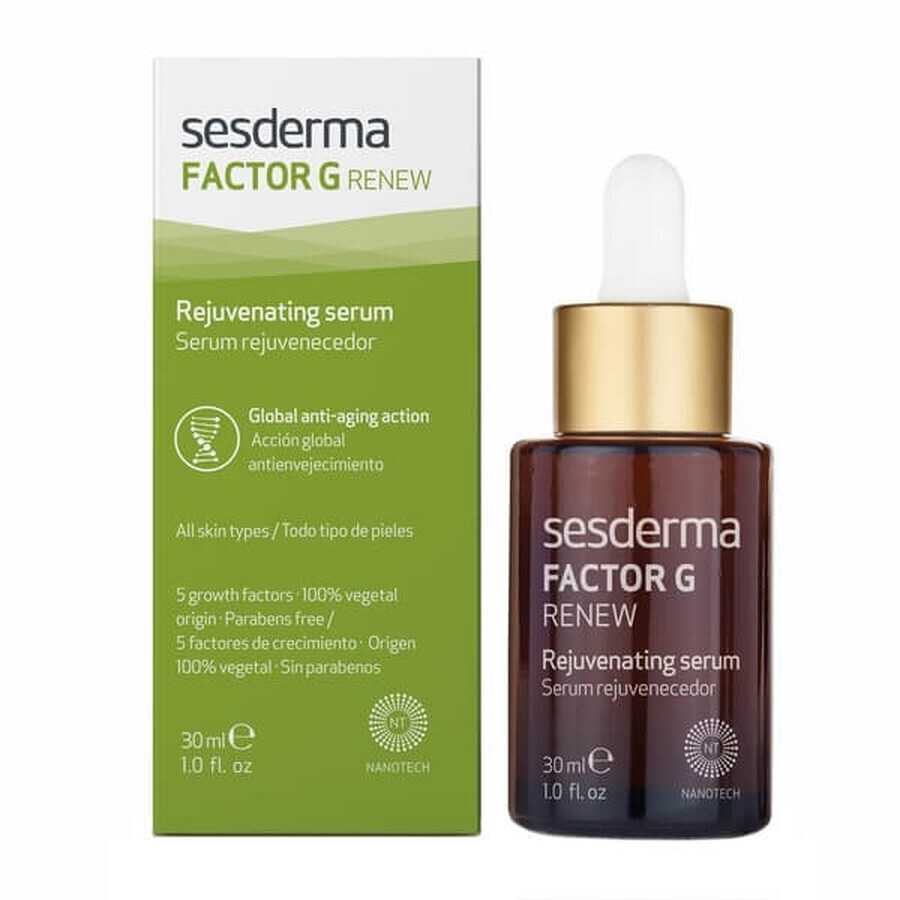 Set Sesderma Acglicolic Classic, cremă de față, SPF 15, 50 ml + Factor G Renew, ser întineritor, 30 ml