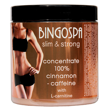 Bingospa Slim&Strong, concentrado de canela y cafeína con L-carnitina, 250 g