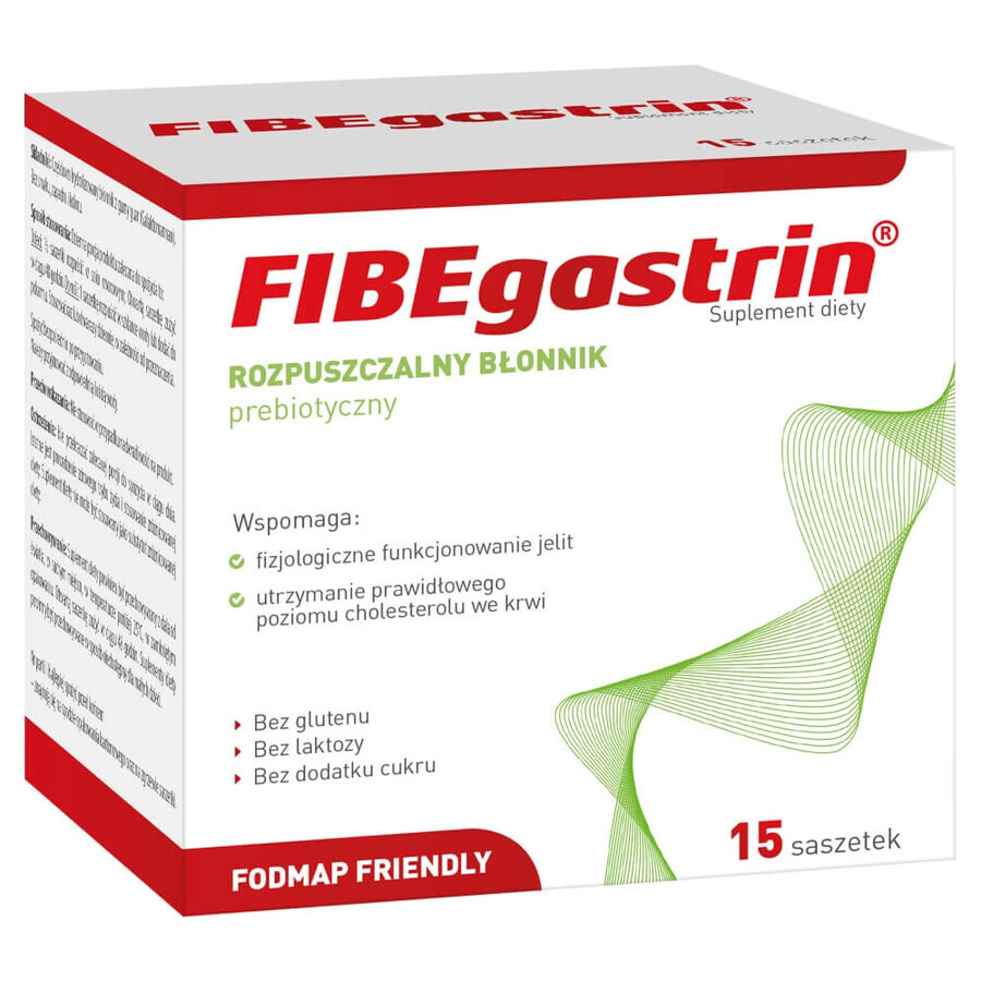 FIBEgastrin, 5 g x 15 pliculețe