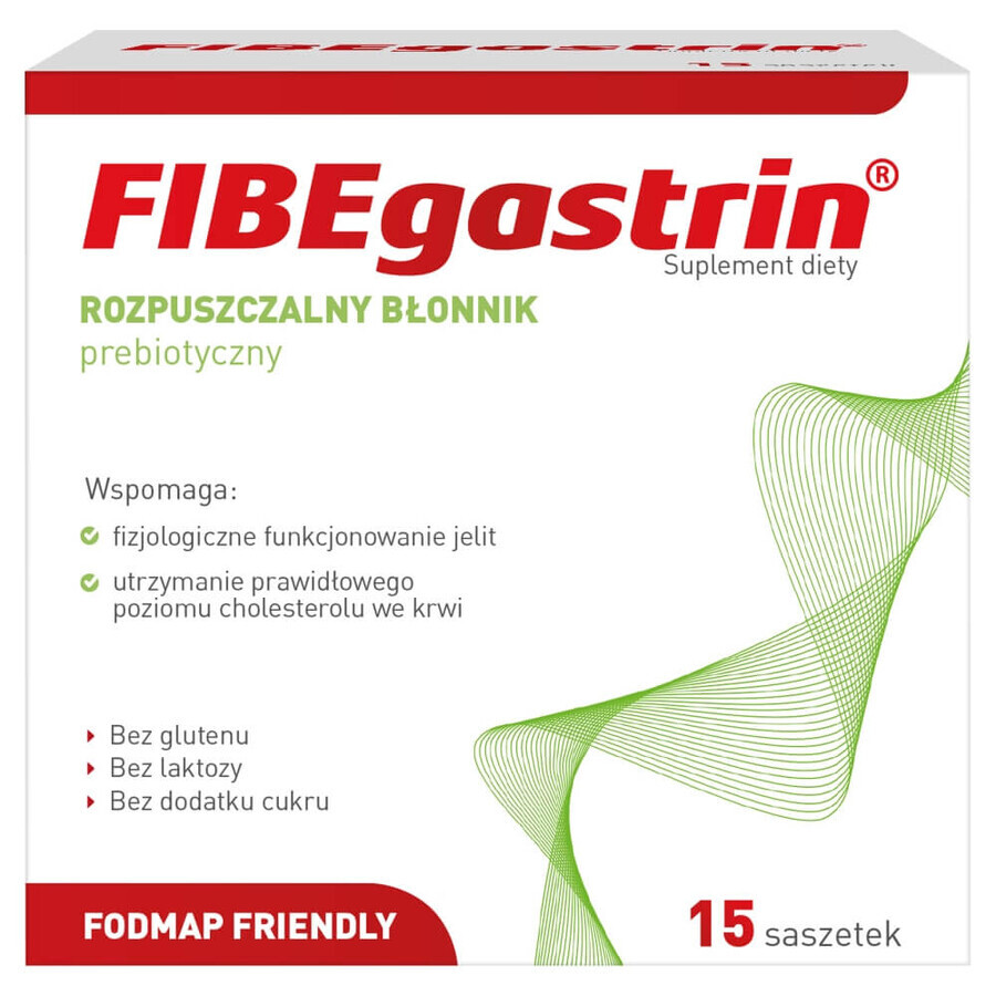 FIBEgastrin, 5 g x 15 pliculețe