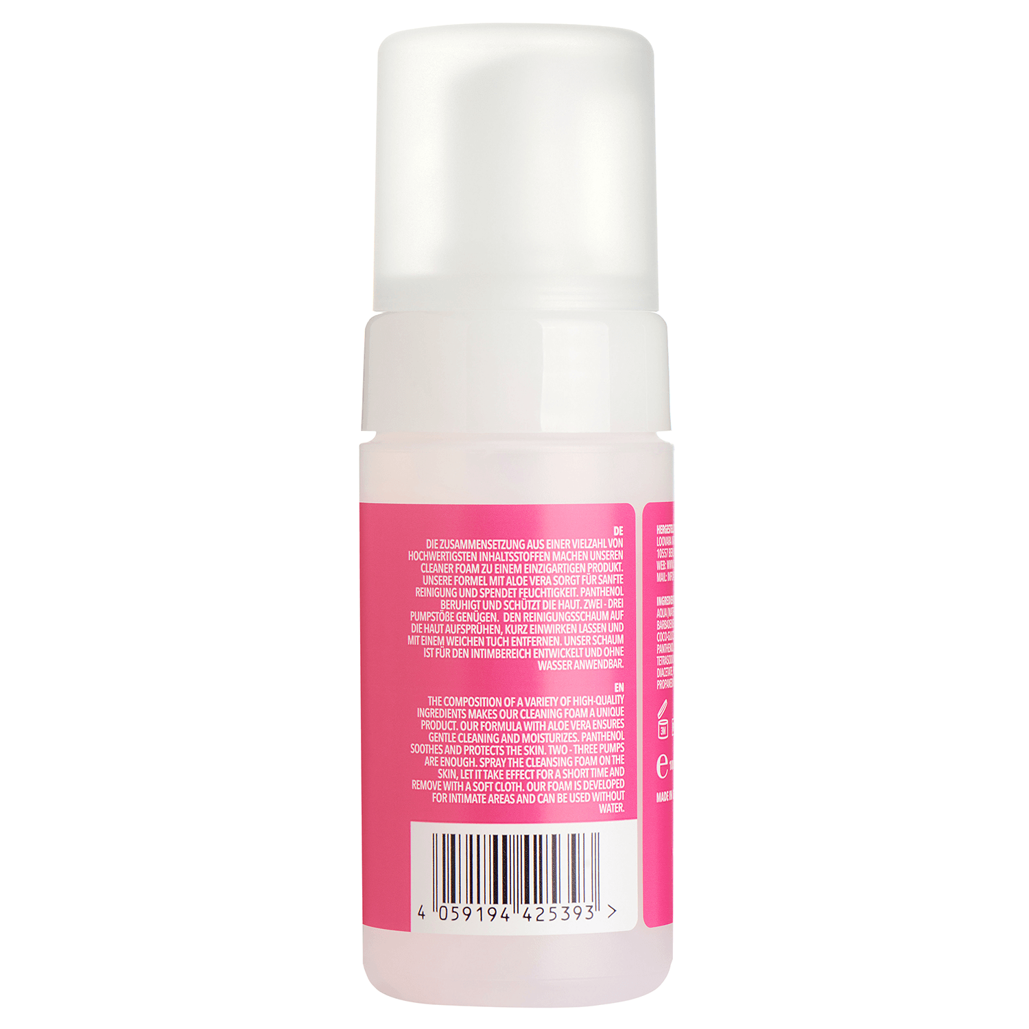 Loovara Pussy Polish, spumă de curățare pentru zonele intime, 100 ml