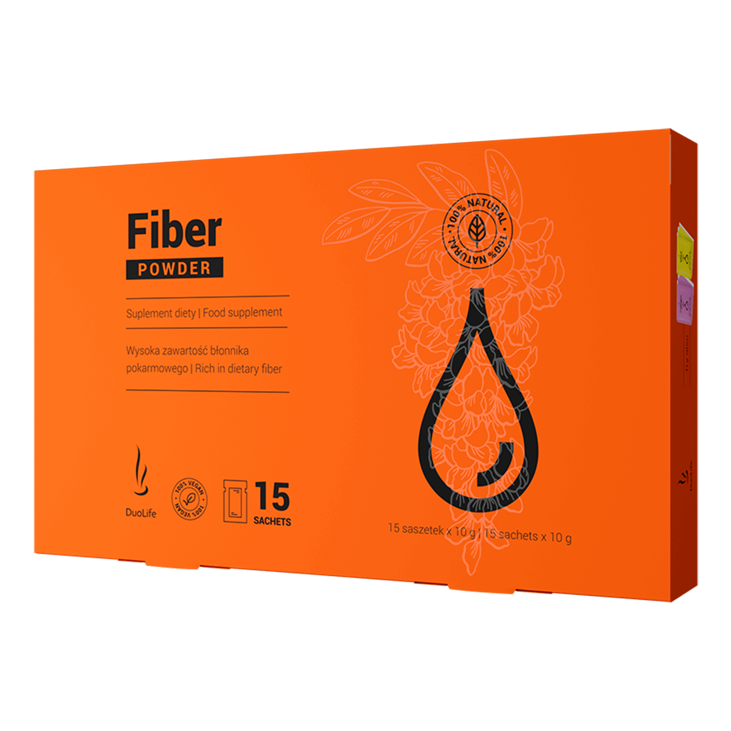 Duolife Fiber Powder, 10 g x 15 pliculețe