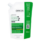 Vichy Dercos Anti Dandruff DS, șampon anti-mătreață, păr uscat, rezervă, 500 ml