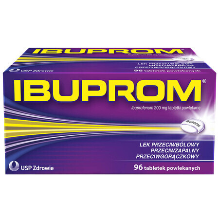 Ibuprom 200 mg, 96 comprimate filmate