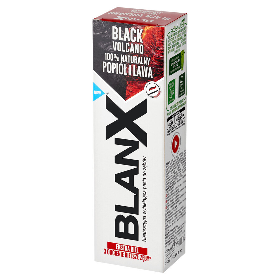 Blanx Black Volcano, dentifricio sbiancante, 75 ml