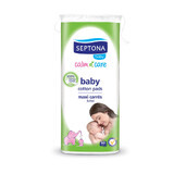 Septona Baby Calm n Care, tampoane cosmetice pentru copii, 100% bumbac, 90 bucăți