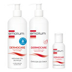 Emolium Dermocare set, émulsion pour le corps, 400 ml + gel lavant crémeux, 400 ml + émulsion pour le bain, 50 ml gratuit