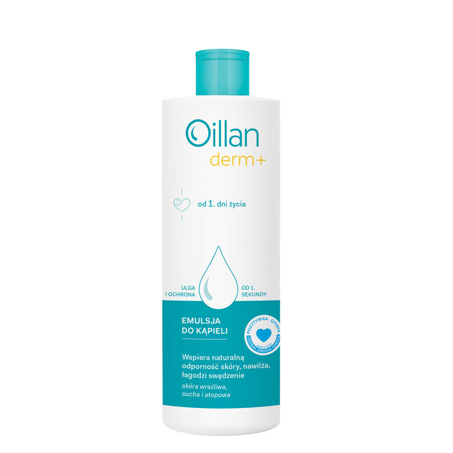 Set Oillan Derm+, emulsie de baie, din prima zi de viață, 2 x 400 ml