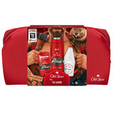 Set Old Spice Lumberjack, deodorant, stick, Bearglove, 50 ml + gel de duș, Bearglove, 250 ml + aftershave, Captain, 100 ml + geantă cosmetice