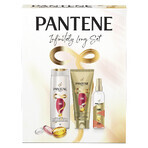 Pantene Infinite Box Set, Șampon de întărire, 400 ml + Ser de întărire fără clătire, 200 ml + Spray de volumizare, 150 ml