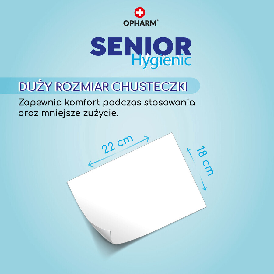 Opharm Senior Hygienic, șervețele umede, 72 buc