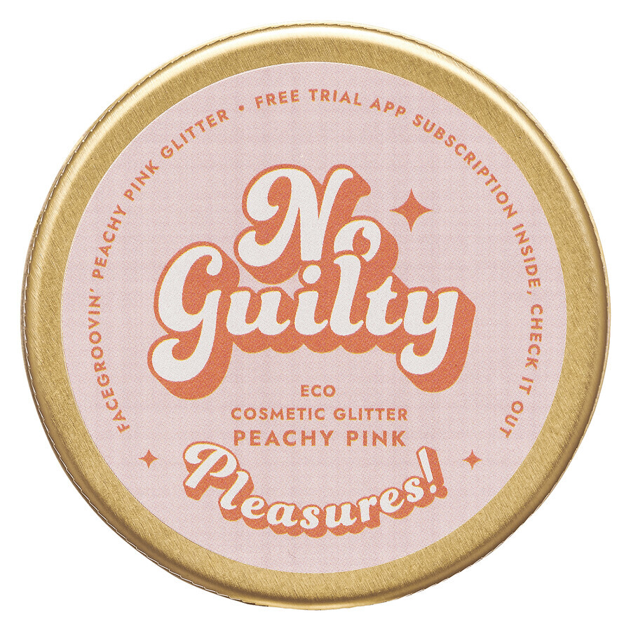 Ministry of Good Soap Facegroovin' Eco Glitter, sclipici bio pentru decorarea corpului și a feței, Peachy Pink, 10 g