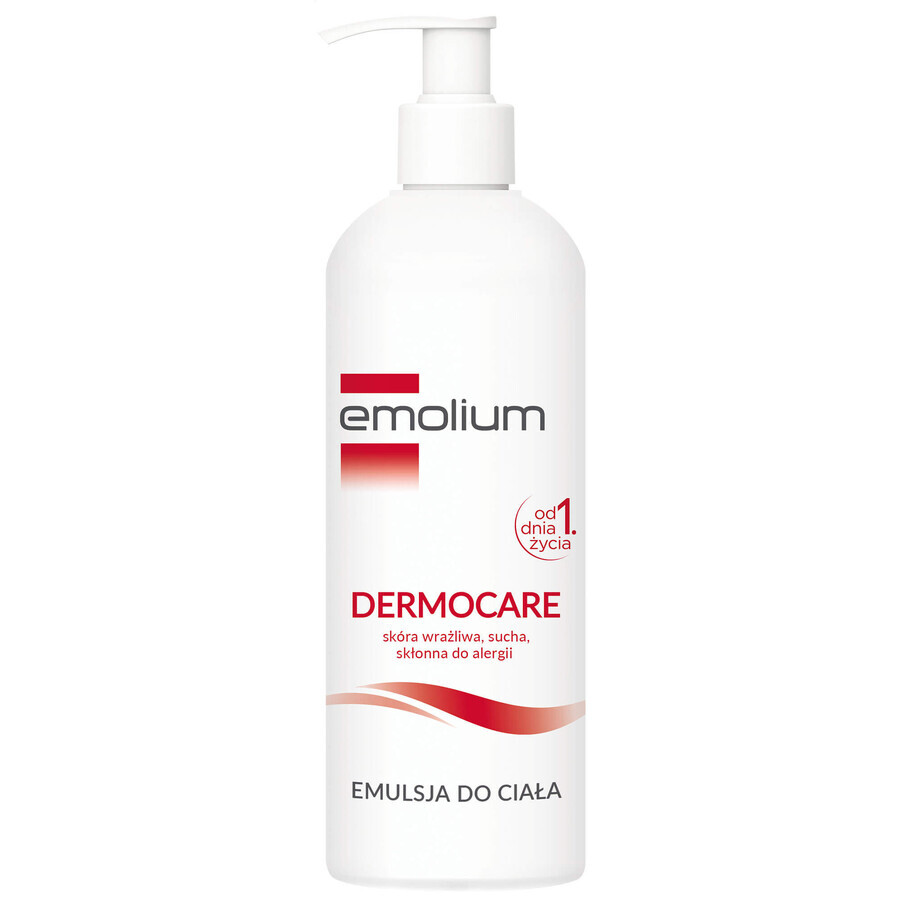 Emolium Dermocare verkleedset, bademulsie, 400 ml + lichaamsemulsie, 400 ml + crème, 75 ml