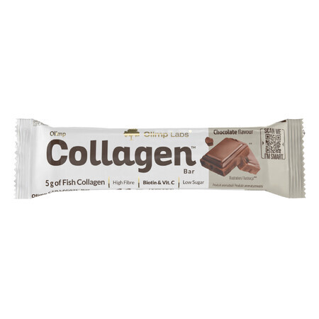 Olimp Collagen Bar, barretta proteica, gusto cioccolato, 44 g