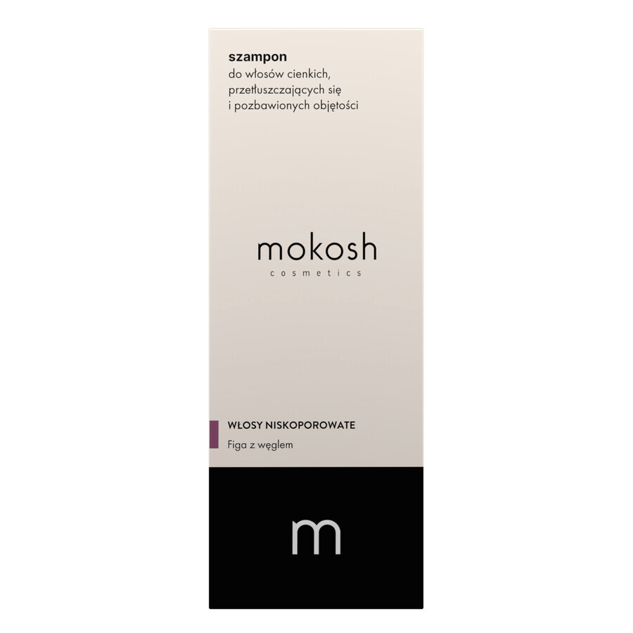 Mokosh, Shampoo für dünnes, fettiges und voluminöses Haar, Feige, 200 ml