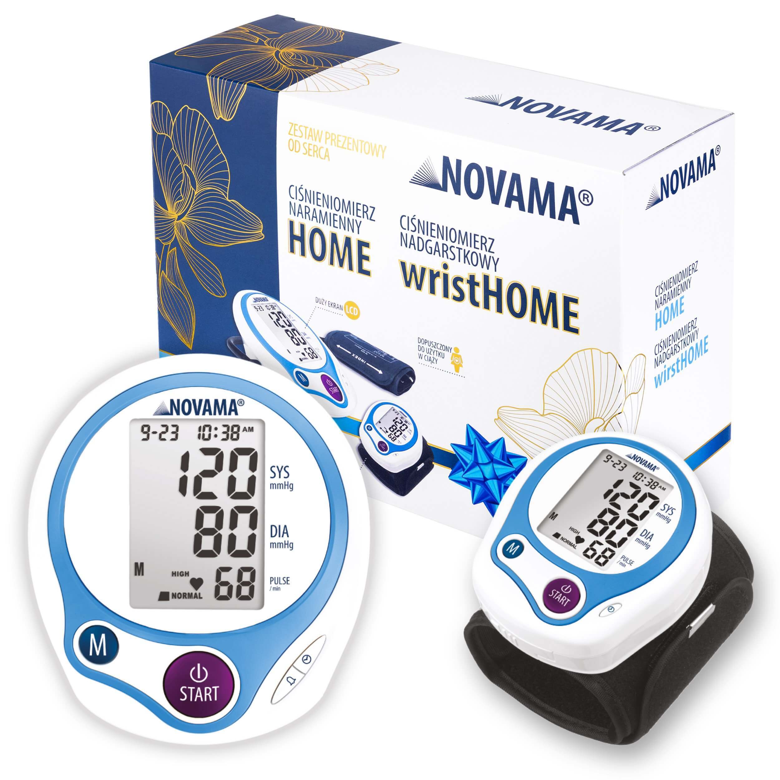 Kit Novama Home, tensiometru pentru braț + Wrist Home, tensiometru automat pentru încheietura mâinii