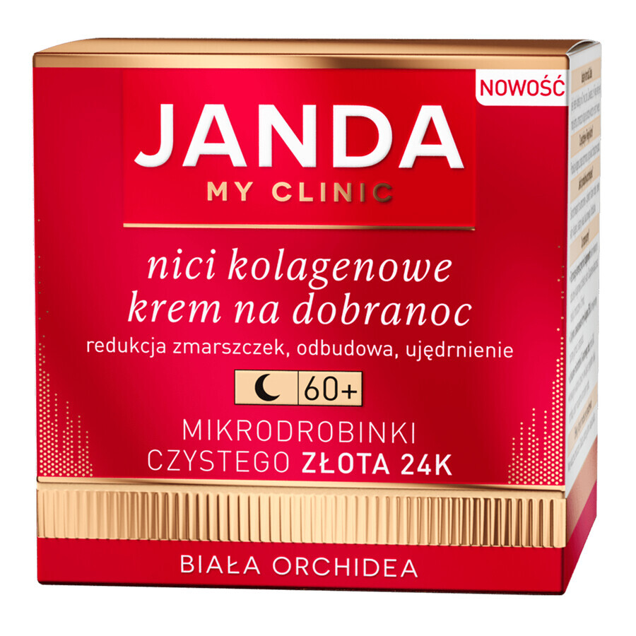 Janda My Clinic Collagen Threads 60+, cremă de noapte, 50 ml