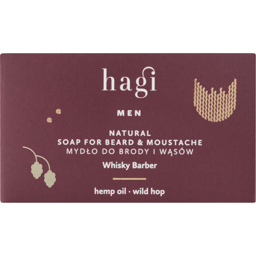 Hagi Whiskey Barber, jabón para barba y bigote, 100 g