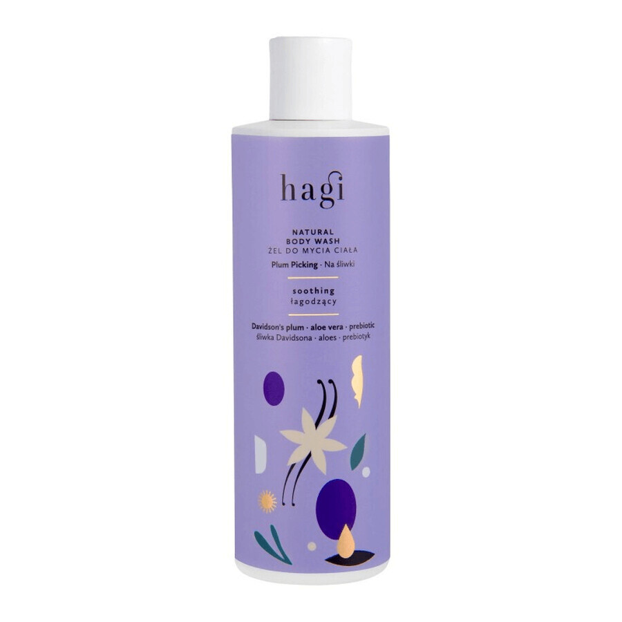 Hagi Na Ciruela, gel de baño natural, calmante, 300 ml