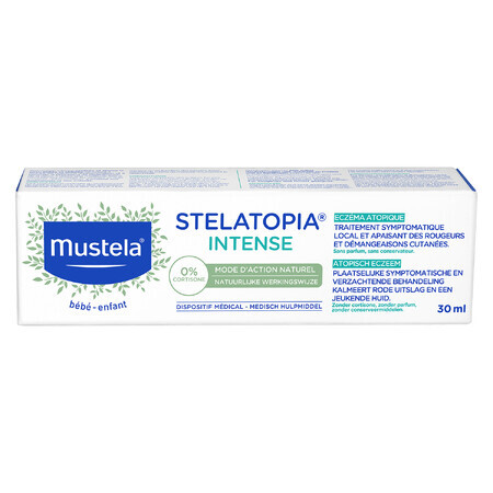 Mustela Stelatopia Intense, crème voor ezgema en atopische dermatitis, vanaf 1 maand, 30 ml