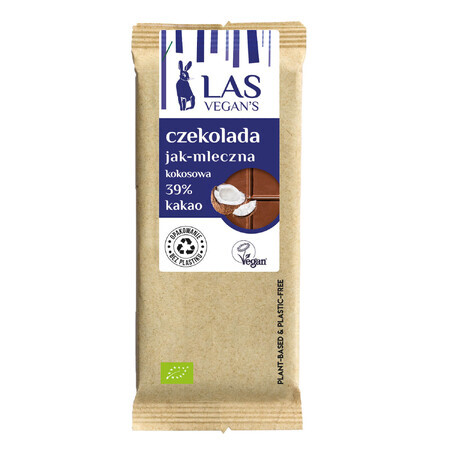 Las Vegan's Schokoladen-As-Milch, Kokosnuss, 50 g