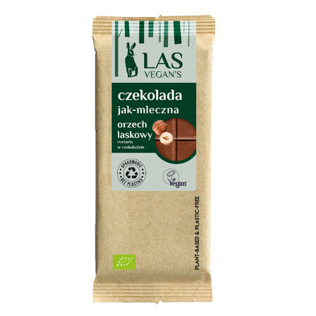 Chocolat au lait Las Vegan's, noisettes, 50 g