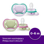 Avent Ultra Air, suzetă, silicon, simetrică, unisex, SCF085/24, 0-6 luni, 2 bucăți