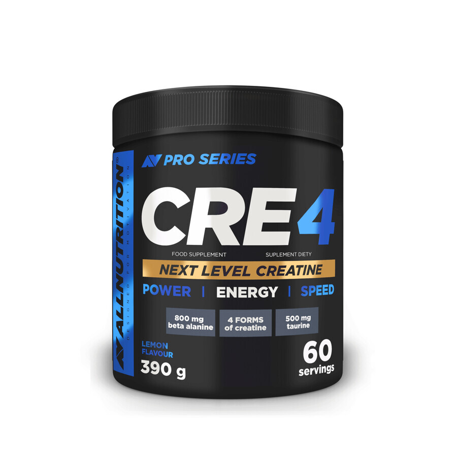 Allnutrition Pro Series CRE4, aromă de lămâie, 390 g