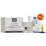 Set mit kostenloser MartiDerm Platinum GF Vital Age Cream, Creme für trockene Haut, 50 ml + Night Renew, Nacht-Booster, 2 ml x 5 Ampullen