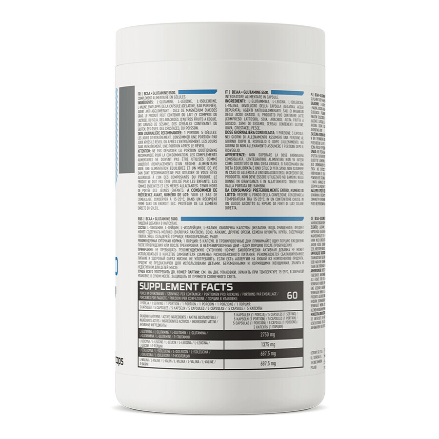 OstroVit BCAA + Glutamine 5500, 300 gélules