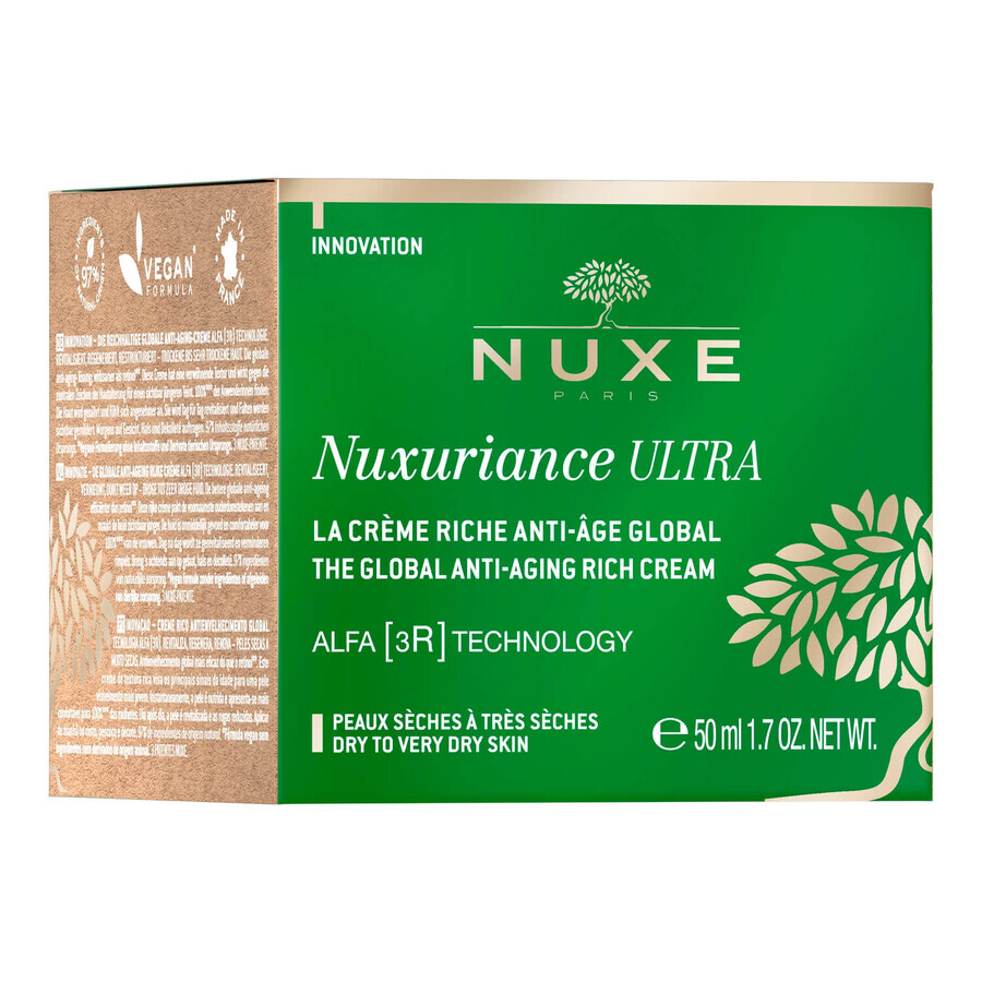 Nuxe Nuxuriance Ultra, cremă de zi bogată anti-îmbătrânire, 50 ml