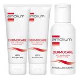 Set Emolium Dermocare, crema barrera, a partir de 3 años, 2 x 40 ml + emulsión de baño, 50 ml gratis