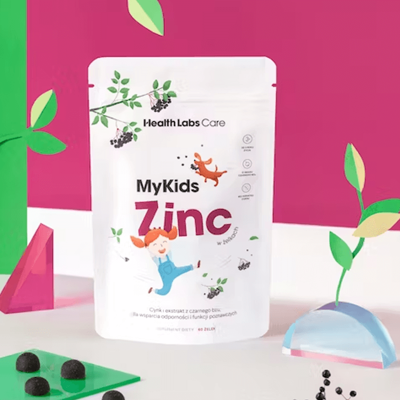 Health Labs MyKids Zinc, boabe de jeleu, 60 bucăți