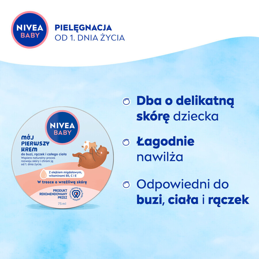 Nivea Baby My first cream, for face, hands and body, from the first day of life, 75 ml